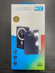 NCC 5000 mAh Ultra Thin Magnetic Power Bank 15W - Grey Color