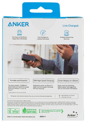 Anker Power Bank 10000mAh 30W Ultra-Fast Charging