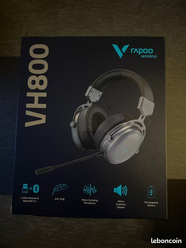 Rapoo VH800 Wireless Gaming Headset 2.4GHz & Bluetooth 5.2