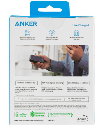 Anker Power Bank 10000mAh 30W Ultra-Fast Charging