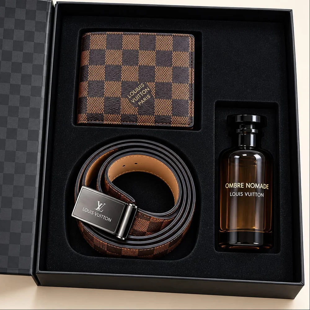 Ombre Nomade Men’s Luxury Perfume - Gift Set 3-Piece – Perfume, Wallet &amp; Belt