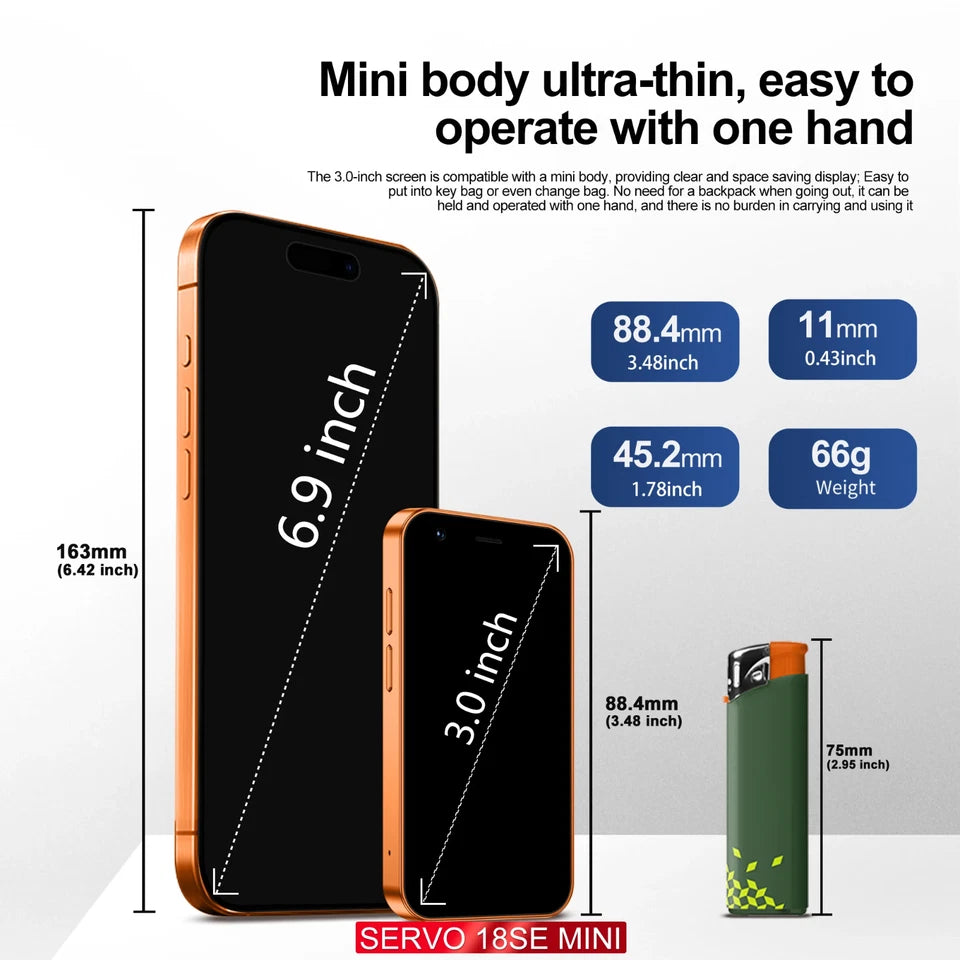 Mini 17 pro Max 64GB 4G and 5G Dual sim smartphone unlocked - Orange