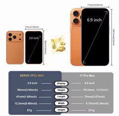 Mini 17 pro Max 64GB 4G and 5G Dual sim smartphone unlocked - Orange