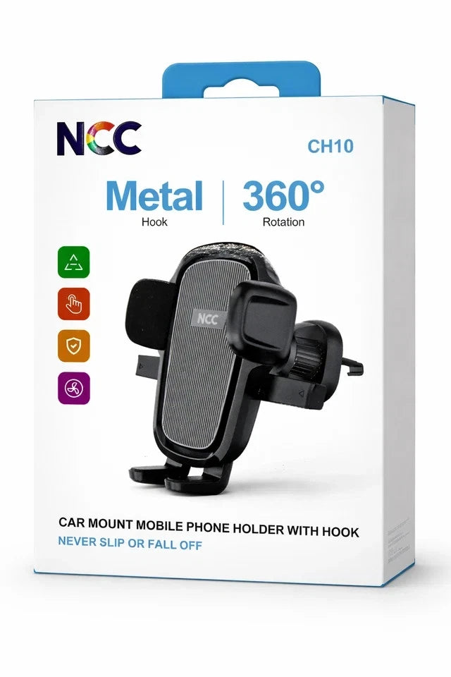 NCC CH10 Car Mount Mobile Phone Holder with Hook