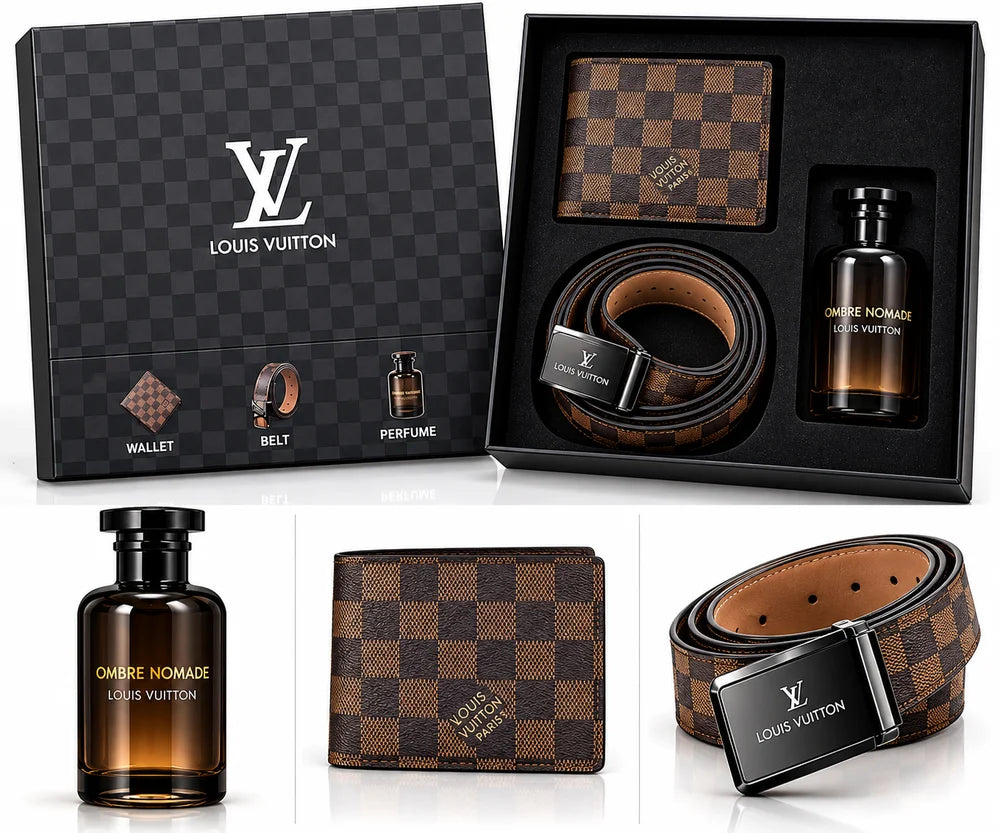 Ombre Nomade Men’s Luxury Perfume - Gift Set 3-Piece – Perfume, Wallet &amp; Belt