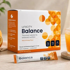 Unicity Balance Natural Orange Flavor Dietary Supplement Drink Mix – 30 Stick Packs
